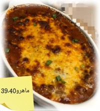 سوفله گوشت با سس سفید