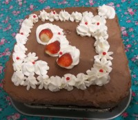 موس کیک شکلاتی