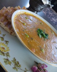 سوپ برنج ونخودسبز