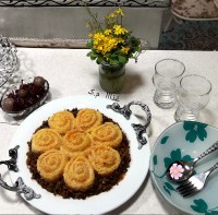 لوبیا پلو گیاهی