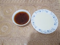 فرنی ومربای گل که خودم پختم