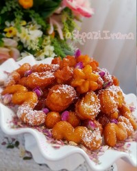 طرز تهیه شیرینی بامیه با ماسوره های متنوع