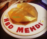 کیک قلب شکلاتی