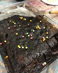 کیک خیــس و وانیلی