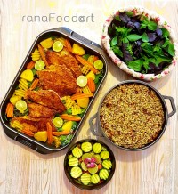 شوید پلو با ماهی