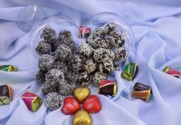 توپک خرمایی شکلاتی