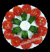 تزیین گوجه خیار وپنیر