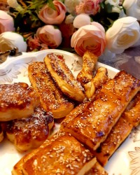 شیرینی زبان (با خمیر هزار لا)