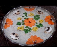 سوپ شیر و قارچ