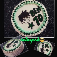 کیک اسفنجی ۳ تخم مرغی با روکش خامه