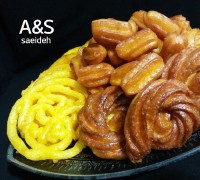 زولبیا بدون جوش شیرین