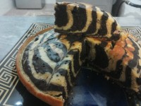 کیک زبرا قابلمه ای