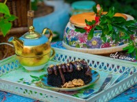 کیک شکلاتی کرم دومنته