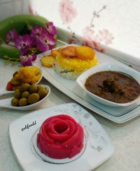 خورشت کرفس ،،ژله باشیر ساده