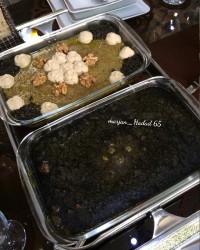 خورش قرمه سبزی و کشک بادمجان