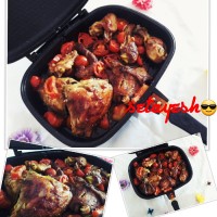 مرغ طعم دار در ماهیتابه رژیمی