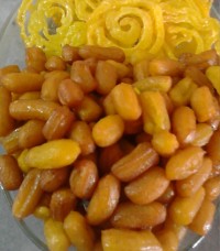 زولبیا و بامیه خوشرنگ خوشمزه