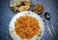 پاستای پاپیونی با ژامبون