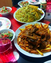 باقالی پلوباماهیچه گوسفندی