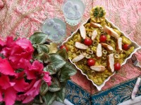 پاستای لیمویی با مرغ