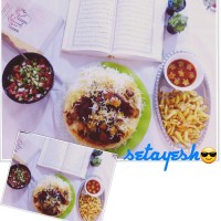 چلو مرغ ترش افطاری