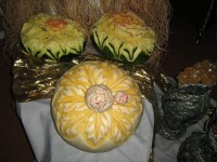 حکاکی و میوه آرایی