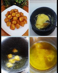 عکس مراحل تهیه بامیه