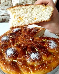 نان شیرین رمضان بدون تخم مرغ و شیر