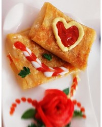 لازانیا بقچه ای بدون فر.