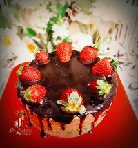 کیک مربای توت فرنگی