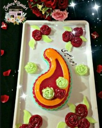 ژله چندرنگ،ژله رولی گل رز