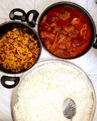 زرشک پلو با مرغ نذری ?