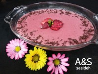 پودینگ توت فرنگی