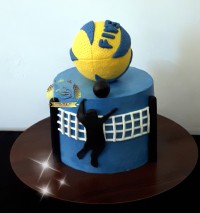 کیک تم والیبال