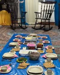 سفره افطار منزل دایی جون