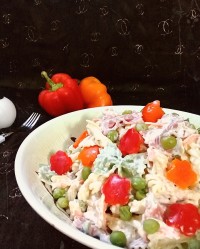 سالاد ماکارونی ساده