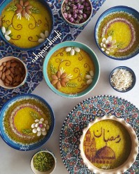 تزیین شله زرد