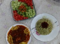 باقالی پلو (کته) قیمه با گوشت قلقلی?