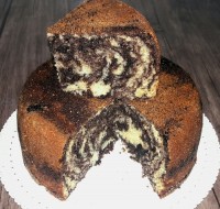 ○•°کیک دورنگ قابلمه ای°•○