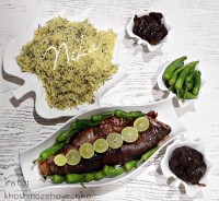 ماهی قزل آلای شکم پر