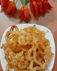 زولبیا بدون جوش شیرین