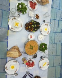 سفره افطاری ساده