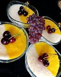 شیر برنج دو رنگ