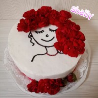 کیک شیفون با فیلینگ موز و گردو