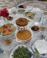 سفره افطاری ساده