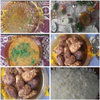 اینم نهار روز عید و تولدم