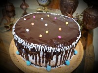 کیک شیفون با رویه گاناش