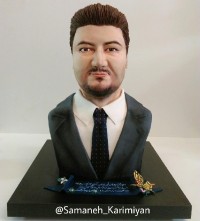 باست کیک ، کیک نیم تنه ، نیم تنه خوراکی ، bust cake