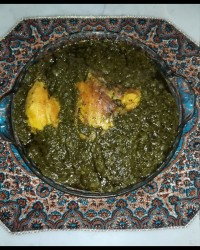 قورمه سبزی با مرغ