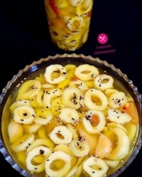 ترشی انبه زعفرانی و قیسی